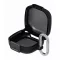 Designed for SAMSUNG műanyag tok ütésállóság, karabíner, FEKETE Samsung Galaxy Buds 4/4 Pro