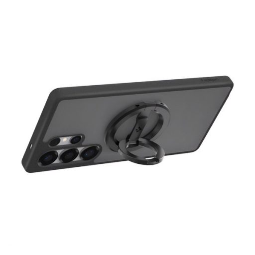 iPhone 17e / 17 Pro Max / 17 Pro SPIGEN tartógyűrű mágneses, karbon minta, FEKETE