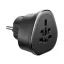 UGREEN S500 utazó töltő (10A, EU2 pin - EU, UK, US földelt) FEKETE