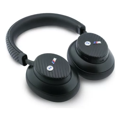 BMW M CARBON METAL LOGO bluetooth fejhallgató SZTEREO v5.4, karbon minta, FEKETE