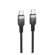  HOCO X109 adatkábel (Type-C - Type-C, 60W, gyorstöltő, 300cm) FEKETE