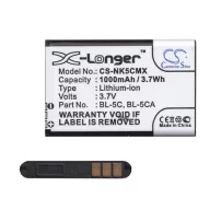   Nokia 130 (2017) / 105 (2017) / 150 (2017) CAMERON SINO akku 1000mAh LI-ION BL-5C/BR-5C/BL-5CB kompatibilis