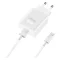 HUAWEI hálózati töltő USB aljzat 18W, gyorstöltő + Type-C kábel, FEHÉR