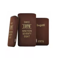   BUGATTI SLIMCASE tok álló univerzális, POUCH SL méret, WOOD