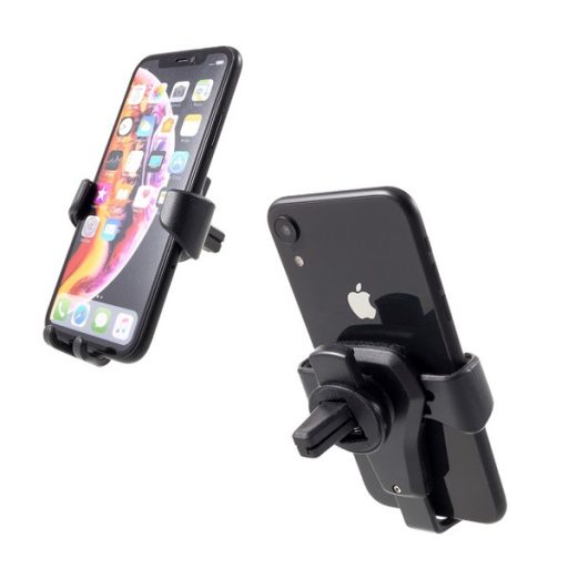 GIGAPACK autós tartó szellőzőre, 4-6" méret, FEKETE