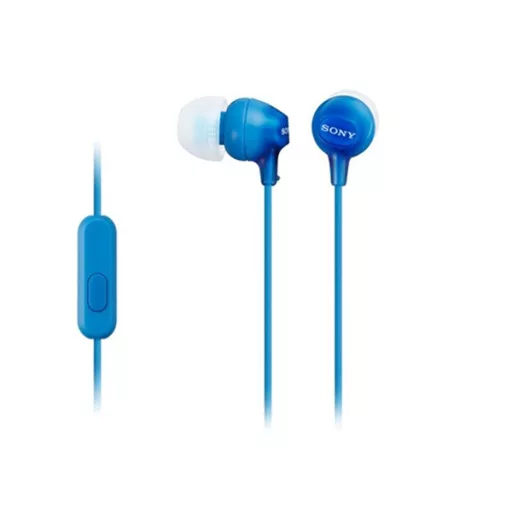 SONY fülhallgató SZTEREO 3.5mm jack, felvevő gomb, KÉK