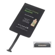   GIGAPACK Wireless töltő adapter fogadóegység, felső microUSB töltőcsatlakozó, FEKETE