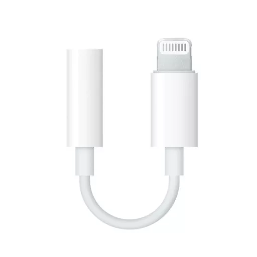 iPhone 14 Plus / 14 Pro Max / 14 Pro APPLE adapter kábel 3.5mm jack aljzat - lightning FEHÉR