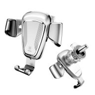   BASEUS autós tartó (szellőzőre, gravitációs, 360°, töltő kialakítás, 4-6.2" méret) EZÜST