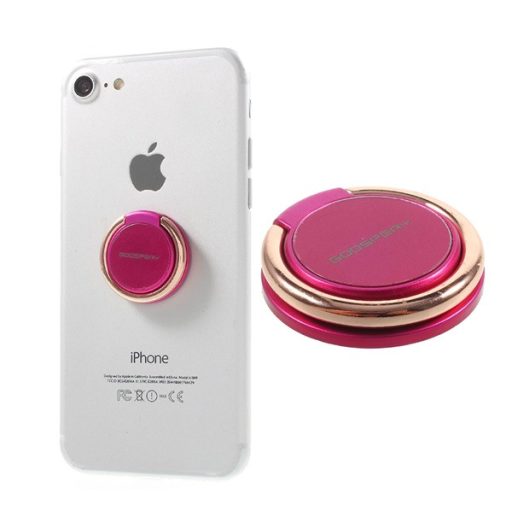 MERCURY RING tartógyűrű fém, 360°, RÓZSASZÍN