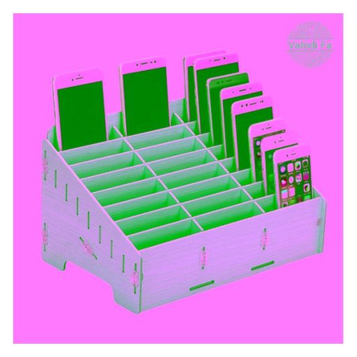 GIGAPACK Asztali állvány valódi fa, lapraszerelt, BARNA