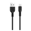 HOCO X20 adatkábel USB - microUSB, 100cm, FEKETE