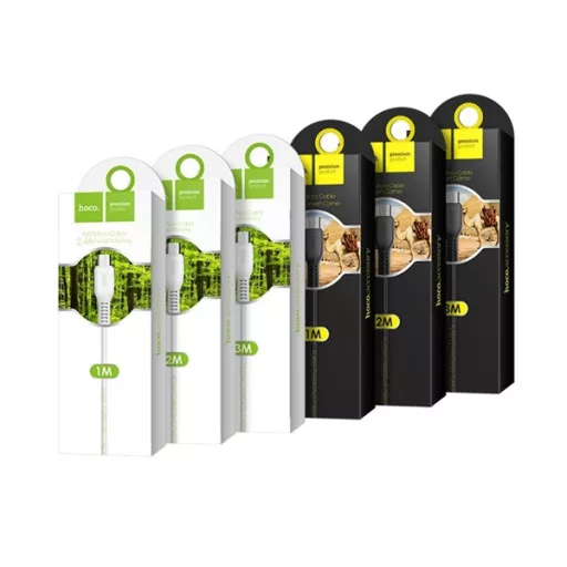 HOCO X20 adatkábel USB - microUSB, 100cm, FEKETE