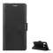 Alcatel 5V GIGAPACK tok álló, bőr hatású FLIP, prémium, FEKETE