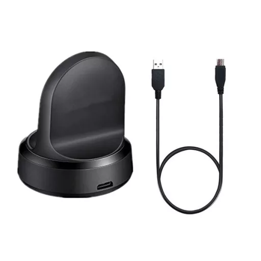 Samsung Watch 8 Classic eSIM 46mm / 8 Classic 46mm GIGAPACK Asztali töltő USB wireless, Samsung Watch töltő, FEKETE