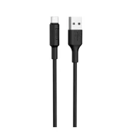 HOCO X25 adatkábel USB - Type-C, 100cm, FEKETE