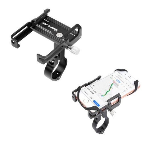 GUB kerékpáros telefontartó 360°-ban állítható, 4-6.7" méret, FEKETE