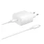 SAMSUNG hálózati töltő Type-C aljzat 45W, PD gyorstöltő 2.0 + 100cm Type-C kábel, FEHÉR