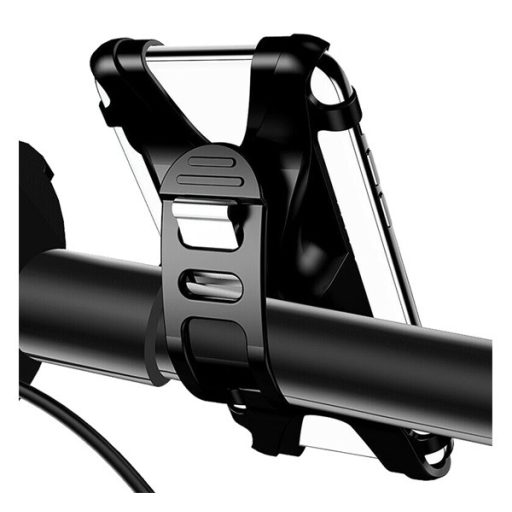 USAMS kerékpáros telefontartó univerzális, 4-6" méret, FEKETE