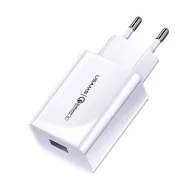   USAMS hálózati töltő USB aljzat 18W, PD gyorstöltő 3.0, FEHÉR