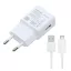 SAMSUNG hálózati töltő USB aljzat 15W, 100cm kábel, FEHÉR