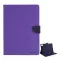 IPAD Air 13 (2026) / Air 13 (2025) MERCURY Goospery Fancy tok álló, bőr hatású FLIP, textil minta, LILA