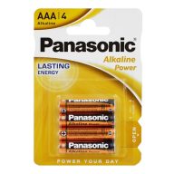 PANASONIC tartós elem AAA, alkáli, 4db/csomag