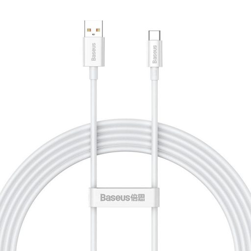 Baseus Superior USB - USB-C kábel, 100W, 2m (fehér)