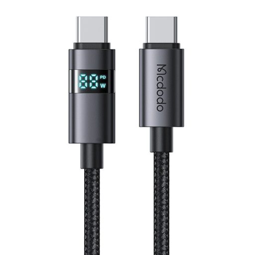 Mcdodo CA-5610 USB-C-USB-C kábel, 100W, LED kijelző, 1,2m