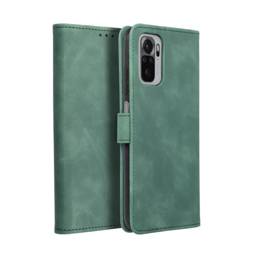 Forcell Tender oldalra nyíló ECO-bőr flip telefontok - Xiaomi Redmi NOTE 11 PRO / 11 PRO 5G, Zöld