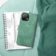  Forcell Tender oldalra nyíló ECO-bőr flip telefontok - Xiaomi Redmi NOTE 11 PRO / 11 PRO 5G, Zöld
