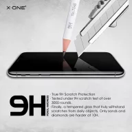   X-ONE Full Cover Extra Strong Matte - iPhone 15 Pro edzett üveg 9H készülékhez