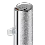   VEGER powerbank 5000 mAh beépített csatlakozóval Lightning PD QC3.0 2,4A 12W PlugOn (W0573P) ezüst