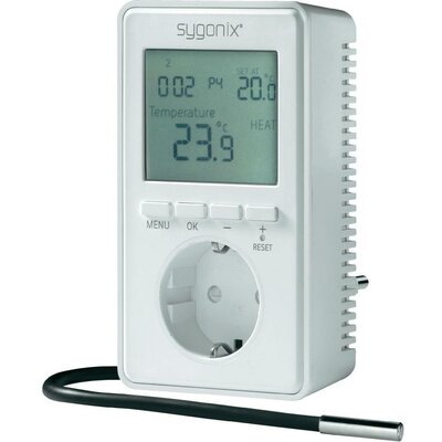 Univerzális konnektor termosztát kijelzővel, -20 ... 70 °C, Sygonix tx.3 38923W