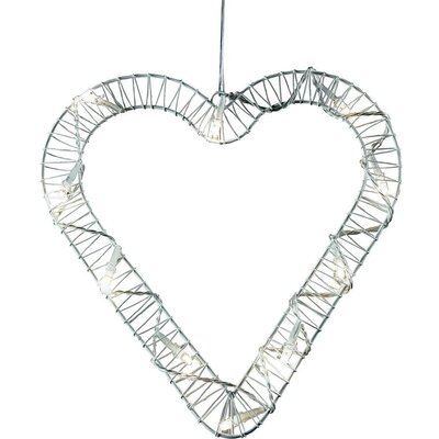 Beltéri LED-es ablak dekoráció, szív, Polarlite