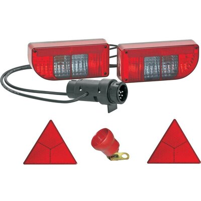 Utánfutó és hátsó tároló lámpa teljes készlet 12 V, SecoRüt 90450