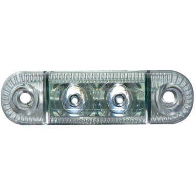 LED-es oldalsó helyzetjelző lámpa, rövid, fehér, 12/24 V, SecoRüt 61282