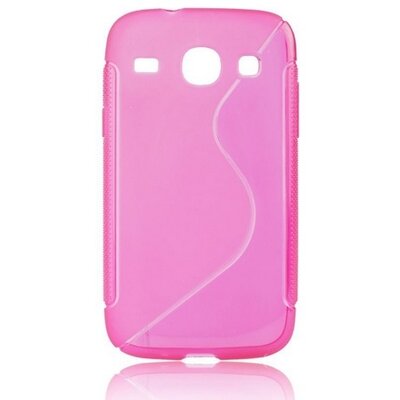 Hátlapvédő telefontok gumi / szilikon (S-line) Rózsaszín [Samsung Galaxy Core (GT-I8260), Galaxy Core Duos (GT-I8262)]