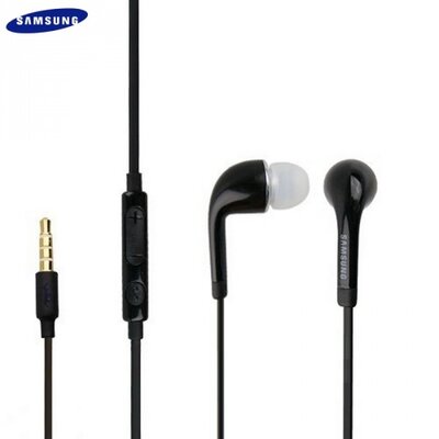 Samsung EO-EG900BBEG Fülhallgató SZTEREO (3.5mm jack, mikrofon, felvevő gomb, hangerő szabályzó) FEKETE [Samsung Ativ S (GT-I8750), Samsung Beat DJ (GT-M7600), Samsung Champ (GT-C3300k)]