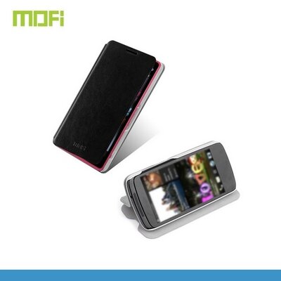 Mofi MOFI RUI Telefontok álló, bőr (FLIP, oldalra nyíló, asztali tartó funkció) fekete [Sony Xperia Z1 Compact (D5503)]