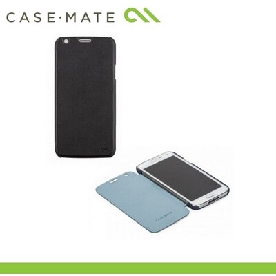 Case-mate CM030863 CASE-MATE műanyag telefontok (oldalra nyíló, bőr flip) SLIM FOLIO - Fekete [Samsung Galaxy S5 (SM-G900)]