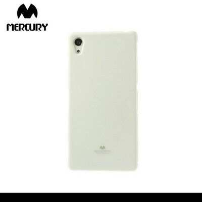 Mercury Goospery hátlapvédő telefontok gumi / szilikon (csillámporos) Fehér [Sony Xperia Z2 (D6503)]