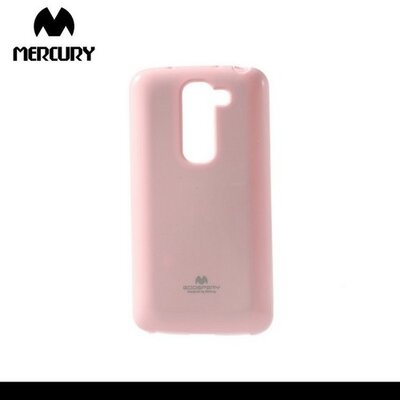 Mercury Goospery hátlapvédő telefontok gumi / szilikon (csillámporos) Rózsaszín [LG G2 mini (D620)]