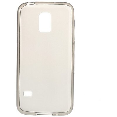 Hátlapvédő telefontok gumi / szilikon (Fényes keret) Szürke [Samsung Galaxy S5 mini (SM-G800)]
