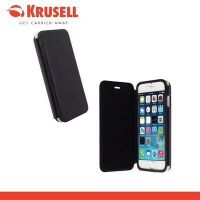 Krusell 75902 KRUSELL flipCase DONSÖ műanyag telefontok (oldalra nyíló bőr flip) Fekete [Apple iPhone 6 4.7, Apple iPhone 6S 4.7]