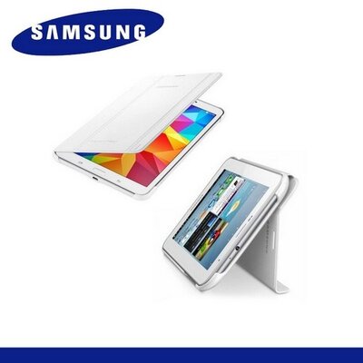 Samsung EF-BT530BWEG Műanyag tablet védőtok (FLIP, oldalra nyíló, asztali tartó funkció) FEHÉR [Samsung Galaxy Tab4 10.1 LTE (SM-T535), Galaxy Tab4 10.1 WIFI (SM