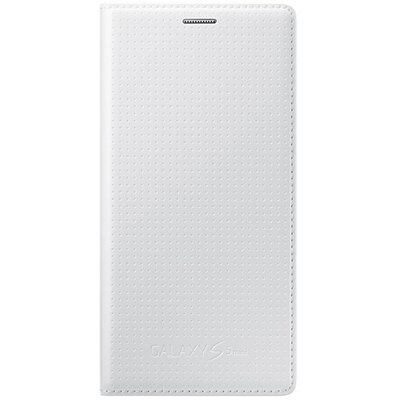 Samsung EF-FG800BHEG Telefontok álló, bőr hatású (flip, akkufedél, oldalra nyíló, NFC) Fehér [Samsung Galaxy S5 mini (SM-G800)]