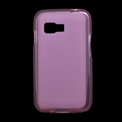 Hátlapvédő telefontok gumi / szilikon (Fényes keret) Rózsaszín [Samsung Galaxy Young 2 (SM-G130)]