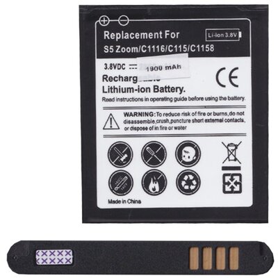 Utángyártott akkumulátor 2400 mAh Li-ion (EB-BC115BBE kompatibilis) - Samsung Galaxy K-Zoom (SM-C115)