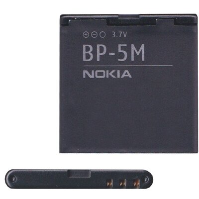 Nokia BP-5M gyári akkumulátor 900 mAh Li-ion / Li-Polymer - Nokia 5610, Nokia 5700, Nokia 6110 Navigator (2007), Nokia 6220 Classic, Nokia 6500 Slide, Nokia 7390, Nokia 8600 Luna